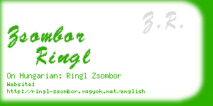 zsombor ringl business card